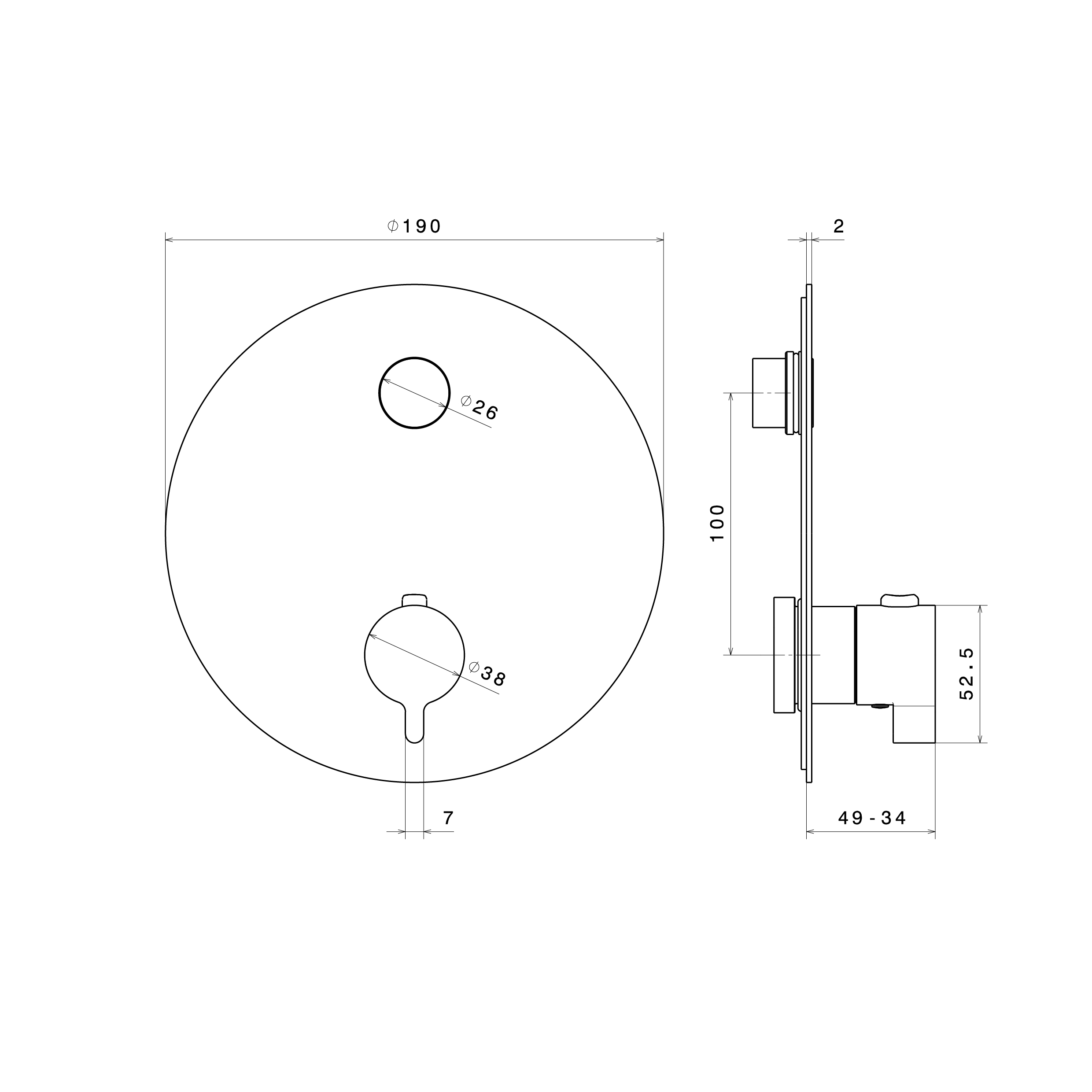 o-rama-newform-1-wege-thermostat-duscharmatur-aus-chrom-ak70400e-technische-zeichnung