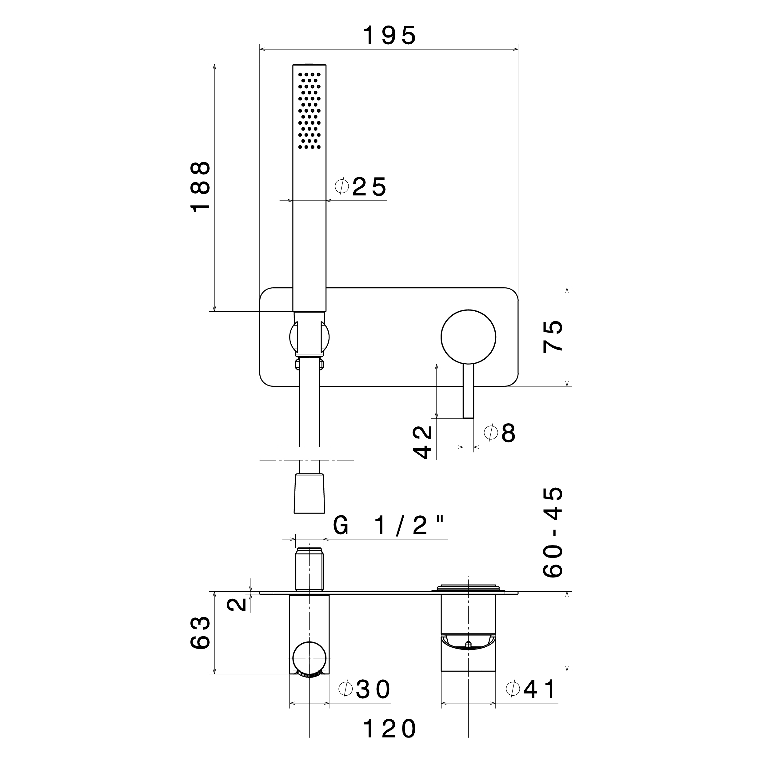 x-steel-316-newform-up-edelstahl-handbrause-mit-abdeckplatte-ak69677ex-technische-zeichnung