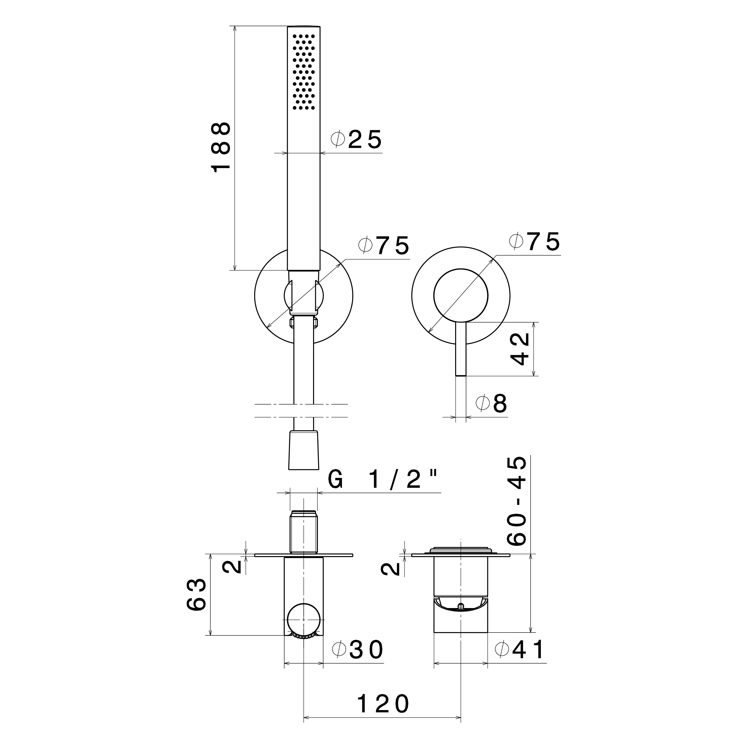 x-steel-316-newform-up-edelstahl-handbrause-ohne-abdeckplatte-ak69676ex-technische-zeichnung